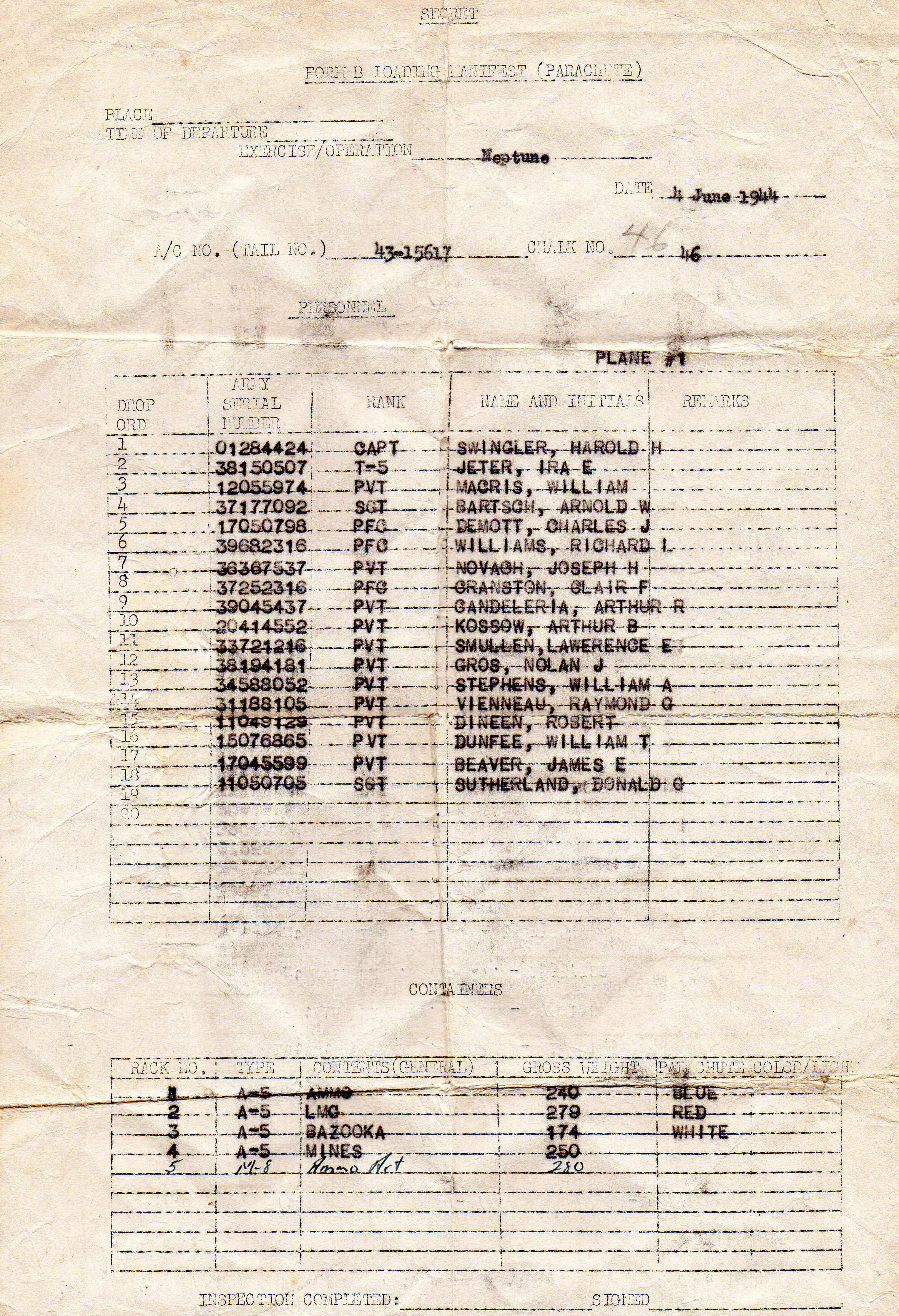 Jump list for D-Day